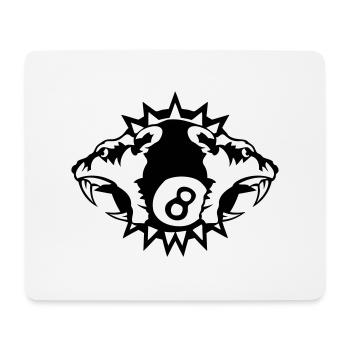 billard tigre logo sport cercle pique - Tapis de souris (format paysage) - blanc - Devant