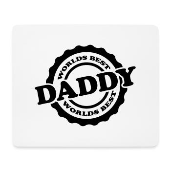 Worlds Best Daddy - Tapis de souris (format paysage) - blanc - Devant