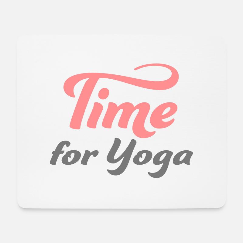 yoga - Mousepad (Querformat) - Weiß