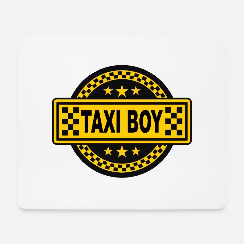 taxi boy design - Mousepad (Querformat) - Weiß