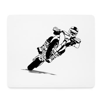 Supermoto Racing - Mousepad (Querformat) - Weiß - Vorne