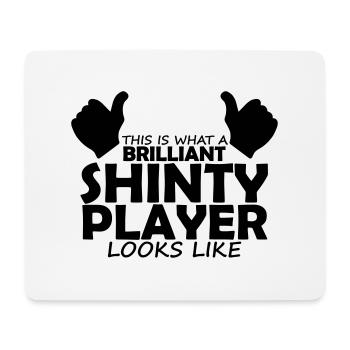 brilliant shinty player - Mouse Pad (horizontal) - white - Front