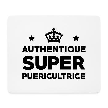 Puériculture / Puéricultrice / Bébé / Maternelle - Tapis de souris (format paysage) - blanc - Devant