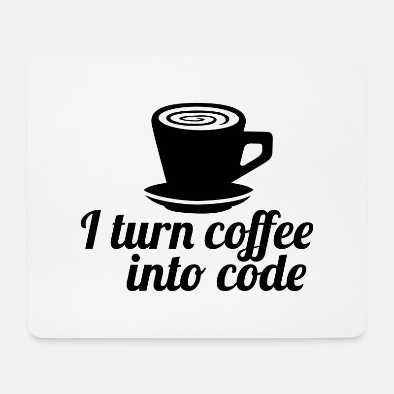 code - Mousepad (Querformat) - Weiß