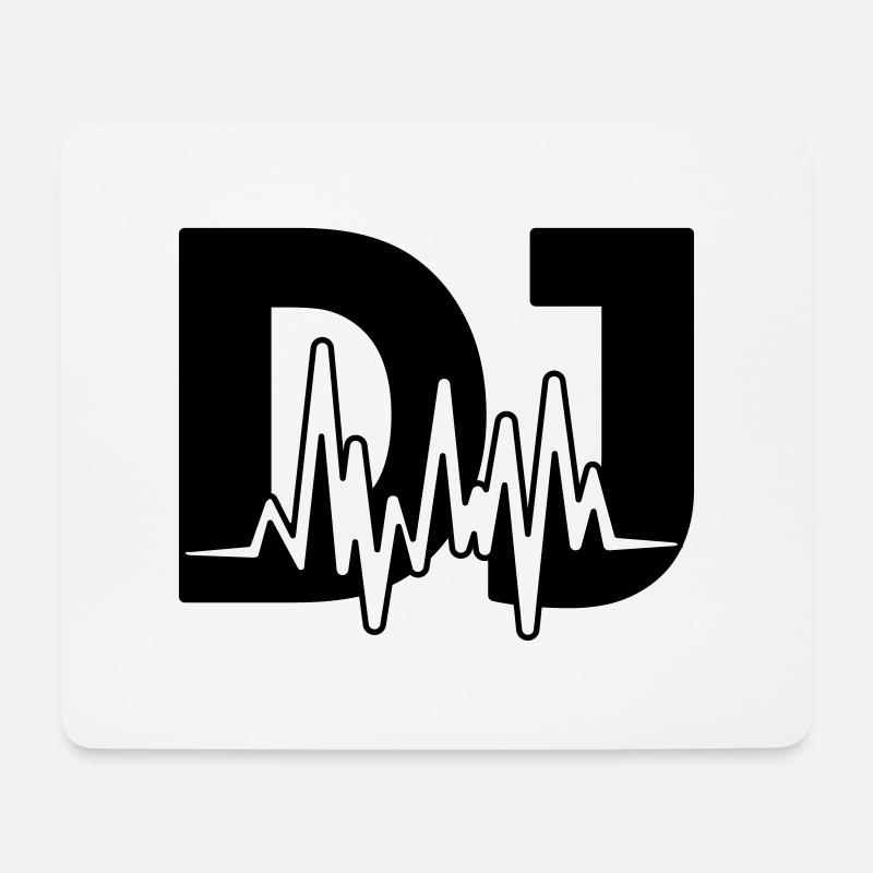 dj - Mouse Pad (horizontal) - white