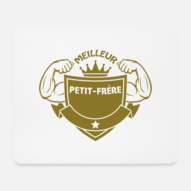 Meilleur petit-frère - Mousepad (Querformat) - Weiß