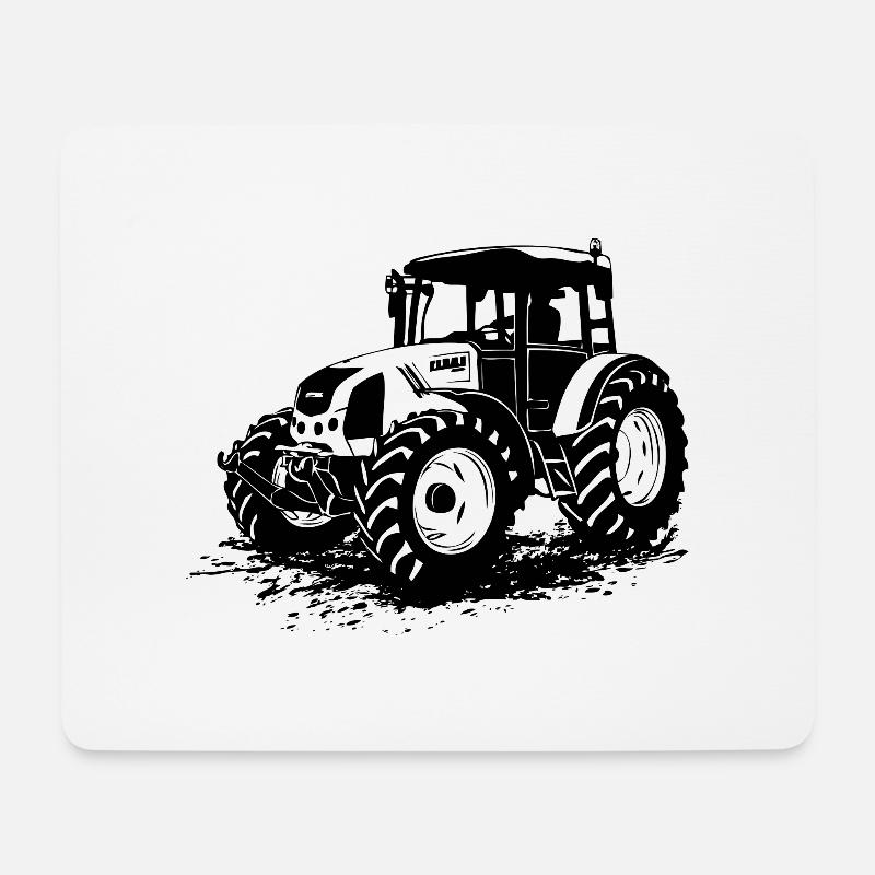 Tractor - tractor - tug - farmer - Mouse Pad (horizontal) - white