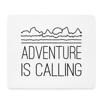 Adventure is calling - Mouse Pad (horizontal) - white - Front