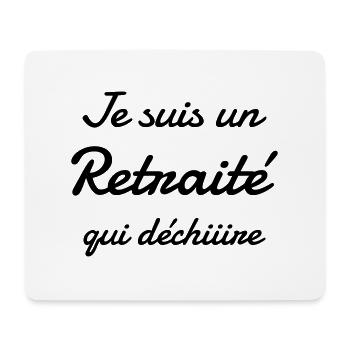 Ruhestand / Rentner / Rentnerin / Rente - Mousepad (Querformat) - Weiß - Vorne
