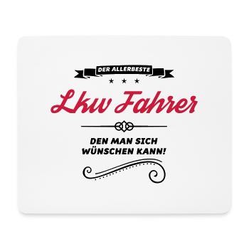 lkw fahrer der allerbeste - Mousepad (Querformat) - Weiß - Vorne