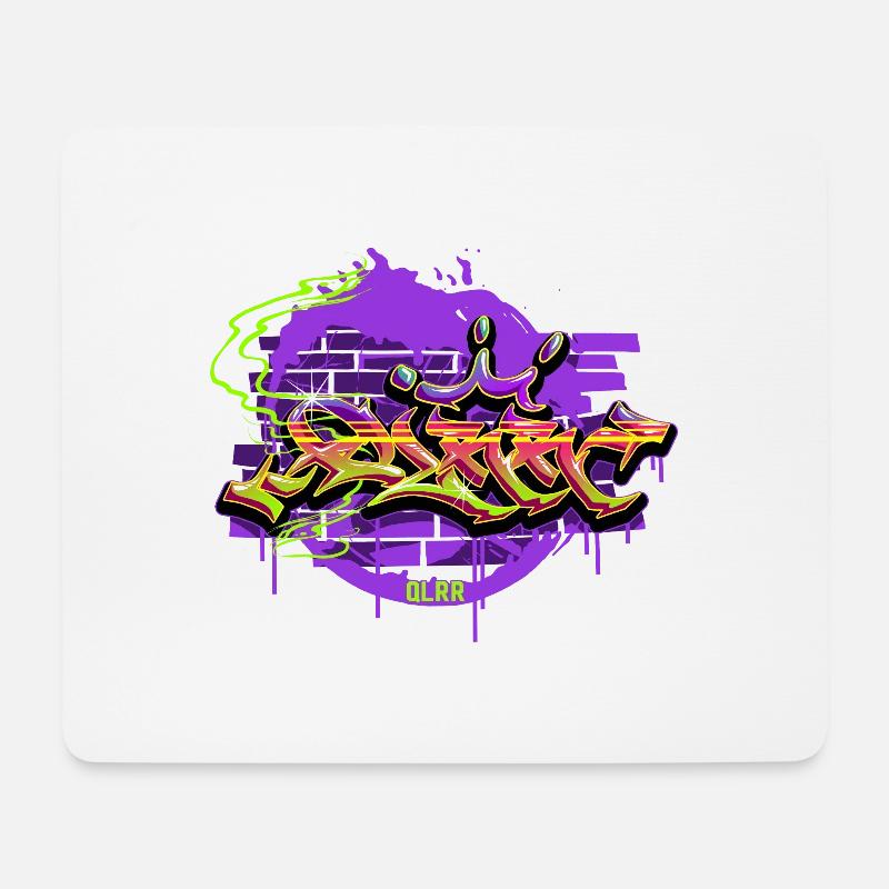 Graffiti - Mousepad (Querformat) - Weiß