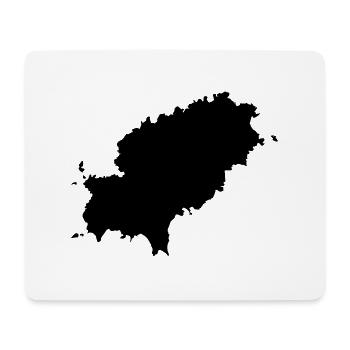 ibiza island map - Mousepad (Querformat) - Weiß - Vorne