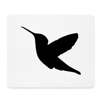 kolibri bird - Mousepad (Querformat) - Weiß - Vorne
