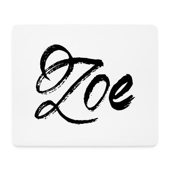 Zoe - Tapis de souris (format paysage) - blanc - Devant