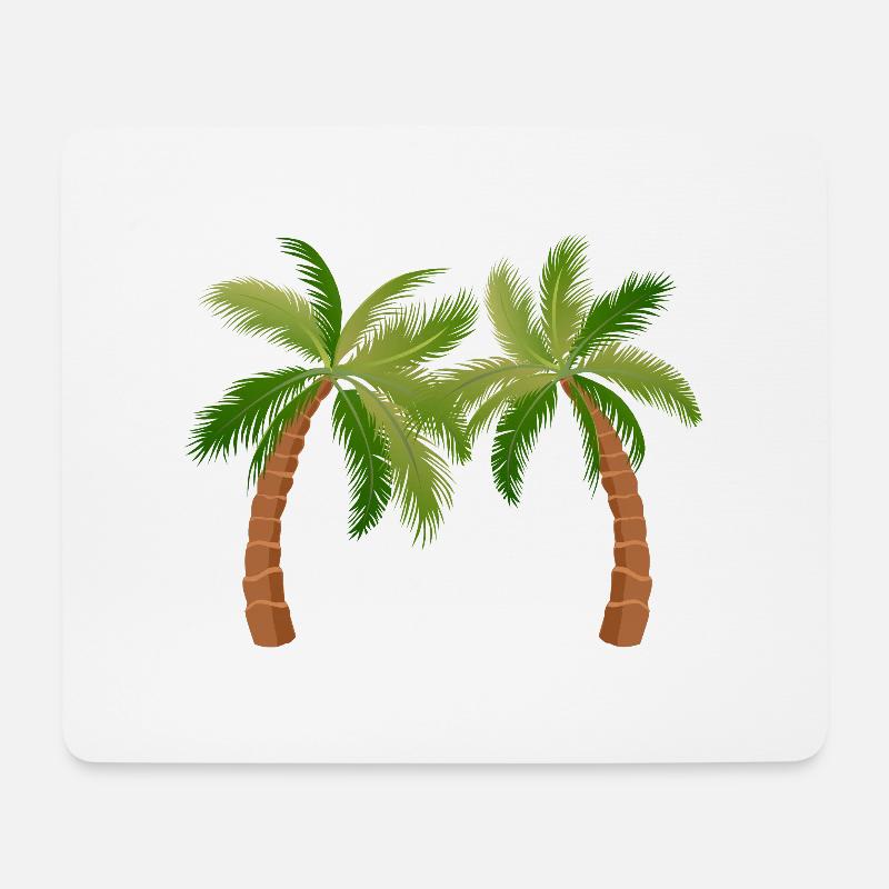 palm tree palm palms - Mouse Pad (horizontal) - white