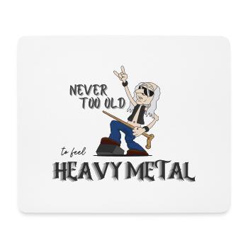 Metal Oldie - Mousepad (Querformat) - Weiß - Vorne