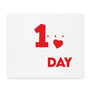 Valentine's Day 1st valentine's day - Mouse Pad (horizontal) - white - Front