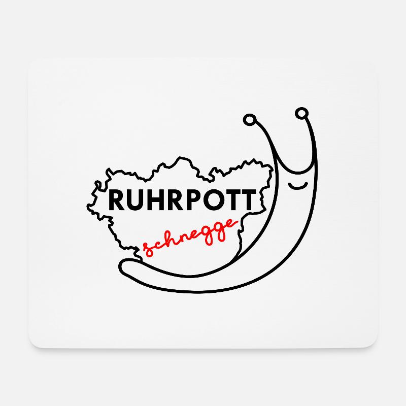 Ruhrpott Schnegge - Ruhrpottkind - Heimat - Mousepad (Querformat) - Weiß