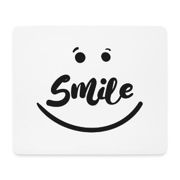 Smile - Mousepad (Querformat) - Weiß - Vorne