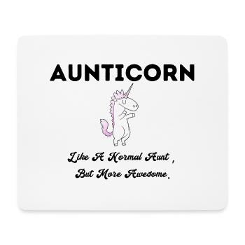aunticorn like a normal aunt ziel more awesome - Mousepad (Querformat) - Weiß - Vorne