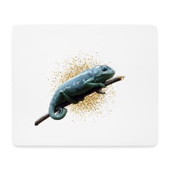 Caméléon - Tapis de souris (format paysage) - blanc - Devant