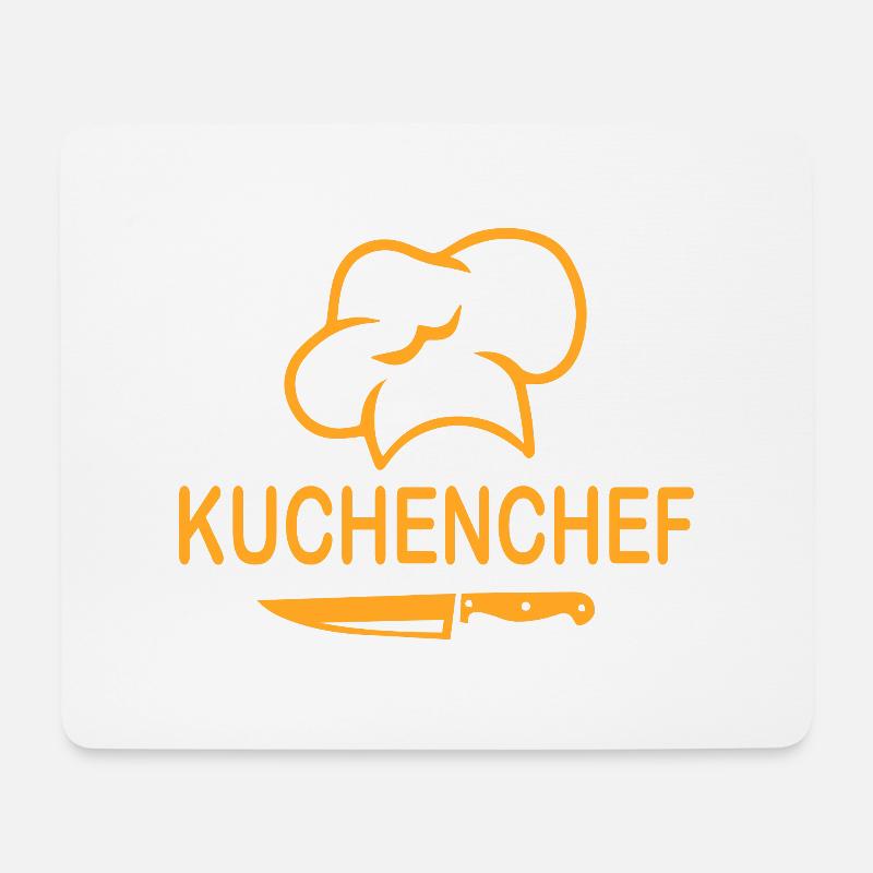 Koch kochen backen - Mousepad (Querformat) - Weiß