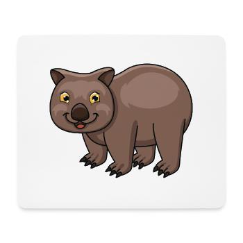 Wombat - Mousepad (Querformat) - Weiß - Vorne