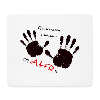 We AHR together | Ahrtal Hochwasser SolidAHRität - Mousepad (Querformat) - Weiß - Vorne
