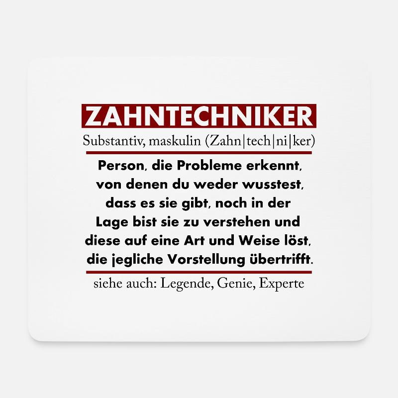 Zahntechniker - Mousepad (Querformat) - Weiß