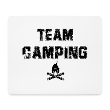 Team camping - Mouse Pad (horizontal) - white - Front