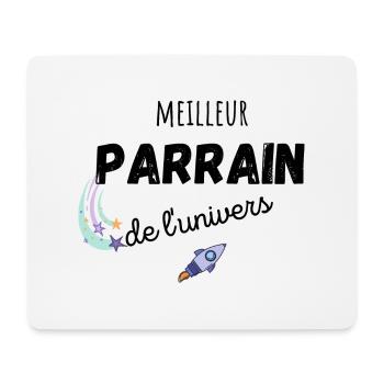 meilleur parrain de l'univers cadeau parrain - Tapis de souris (format paysage) - blanc - Devant