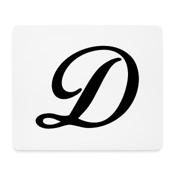 D - Mousepad (Querformat) - Weiß - Vorne