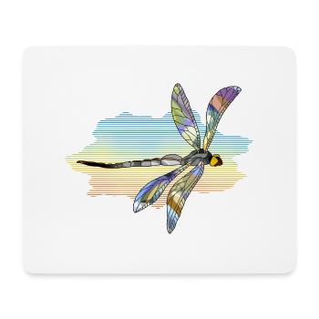 Dragonfly - Mouse Pad (horizontal) - white - Front