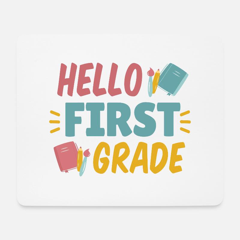 Hallo Erstklässler Hallo Erstklässler Geschenkinsp - Mousepad (Querformat) - Weiß