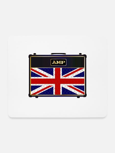 Union Jack Gitarrenverstärker - Mousepad (Querformat) - Weiß