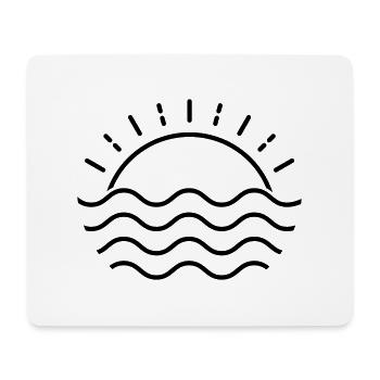 Summer Sunset Sea - Mouse Pad (horizontal) - white - Front