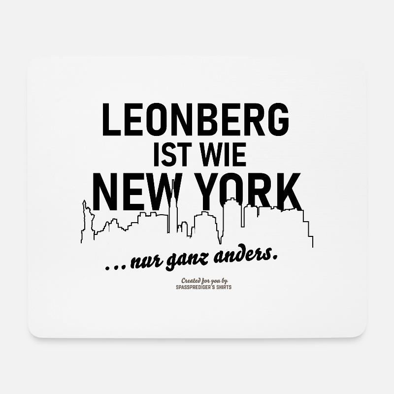 Leonberg - Mousepad (Querformat) - Weiß