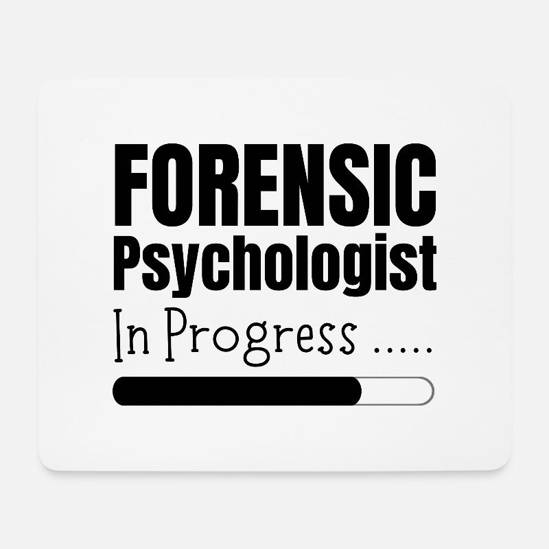 Forensic Psychologist In Progress - Mouse Pad (horizontal) - white