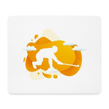 feldhockey hockeyzone feldhockeyspieler - Mousepad (Querformat) - Weiß - Vorne