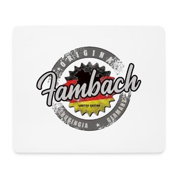 Original Germany Thüringen Fambach - Mousepad (Querformat) - Weiß - Vorne