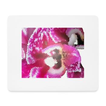 zerteilte Blüte - Mousepad (Querformat) - Weiß - Vorne