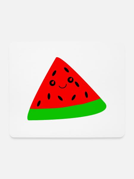 Melone - Mousepad (Querformat) - Weiß
