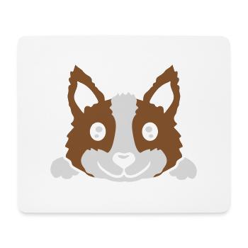 Design small cute dog - Mouse Pad (horizontal) - white - Front