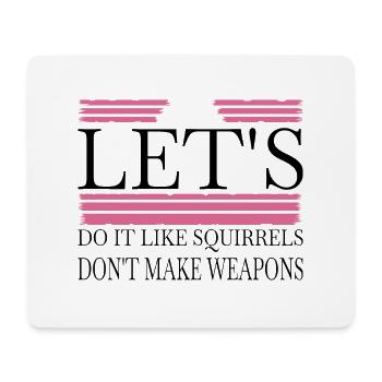 geek gift quote peace movement birthday present - Mousepad (Querformat) - Weiß - Vorne