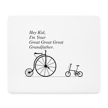 URGROSSVATER DES FAHRRADS - Mousepad (Querformat) - Weiß - Vorne