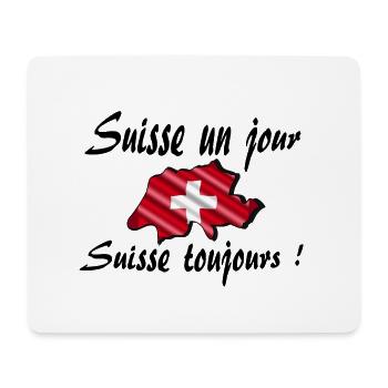 Suisse un jour suisse toujours - Tapis de souris (format paysage) - blanc - Devant