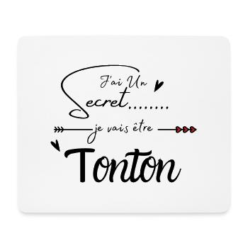 Je vais être tonton - Tapis de souris (format paysage) - blanc - Devant