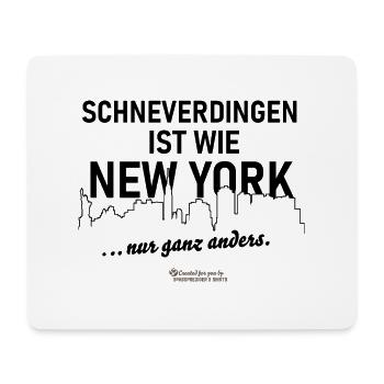 Schneverdingen Sprüche Design Merch - Mousepad (Querformat) - Weiß - Vorne