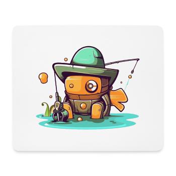 Sündiger Roboter - Mousepad (Querformat) - Weiß - Vorne