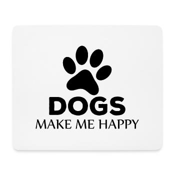 Dog Hund - Mousepad (Querformat) - Weiß - Vorne